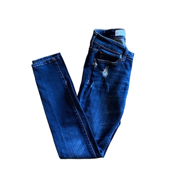 Abercrombie Sz:25Wx31L Super Skinny Distressed Blue Jeans - Picture 4 of 7